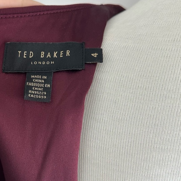 Ted Baker Dolman Midi Dress Size 4 Sheath Short Sleeve - Picture 4 of 10